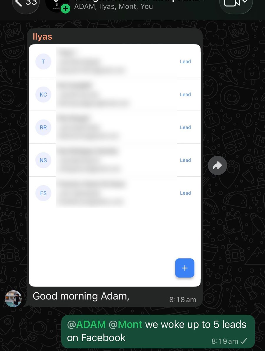 Client screenshot: Builds & Plumbing Client